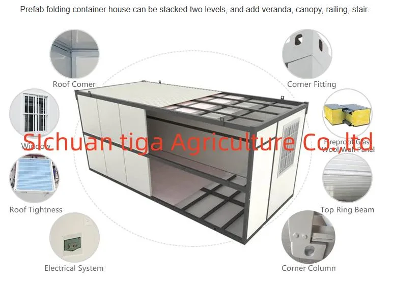 Flat Pack Container Homes Factory Prefab Steel Structure Office Hotel Dormitory Living Container Box House Building